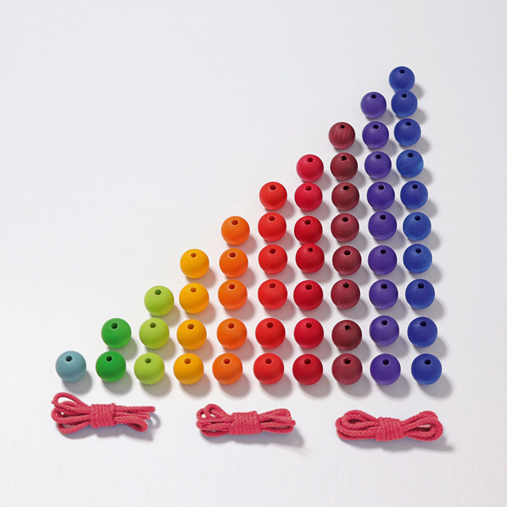 Mărgele de lemn colorate