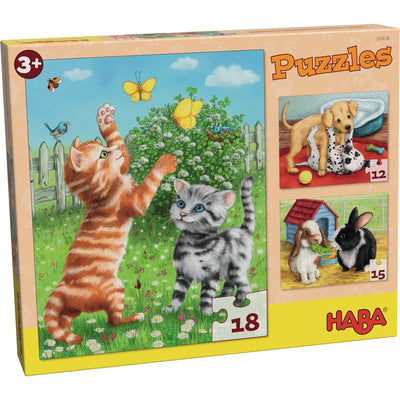 Set 3 puzzle Animale de companie