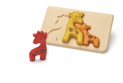 puzzle Girafe Plan Toys - jucarii ecologice