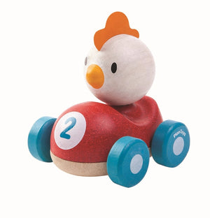 masinuta cu sofer puisor Plan Toys - jucarii ecologice
