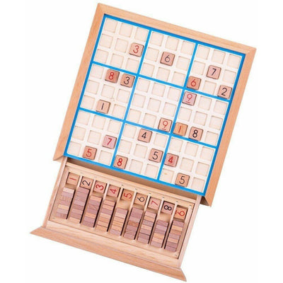 Sudoku de lemn pentru copii - BigJigs Toys - 6 - 9 ani joc de logica matematica