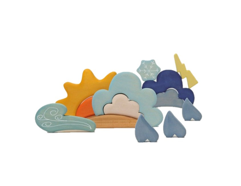 Grimm's set Vremea - set creativ de lemn pentru copii 3 - 6 ani